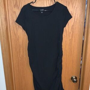 Isabel Maternity by Ingrid & Isabel Black Midi Dress